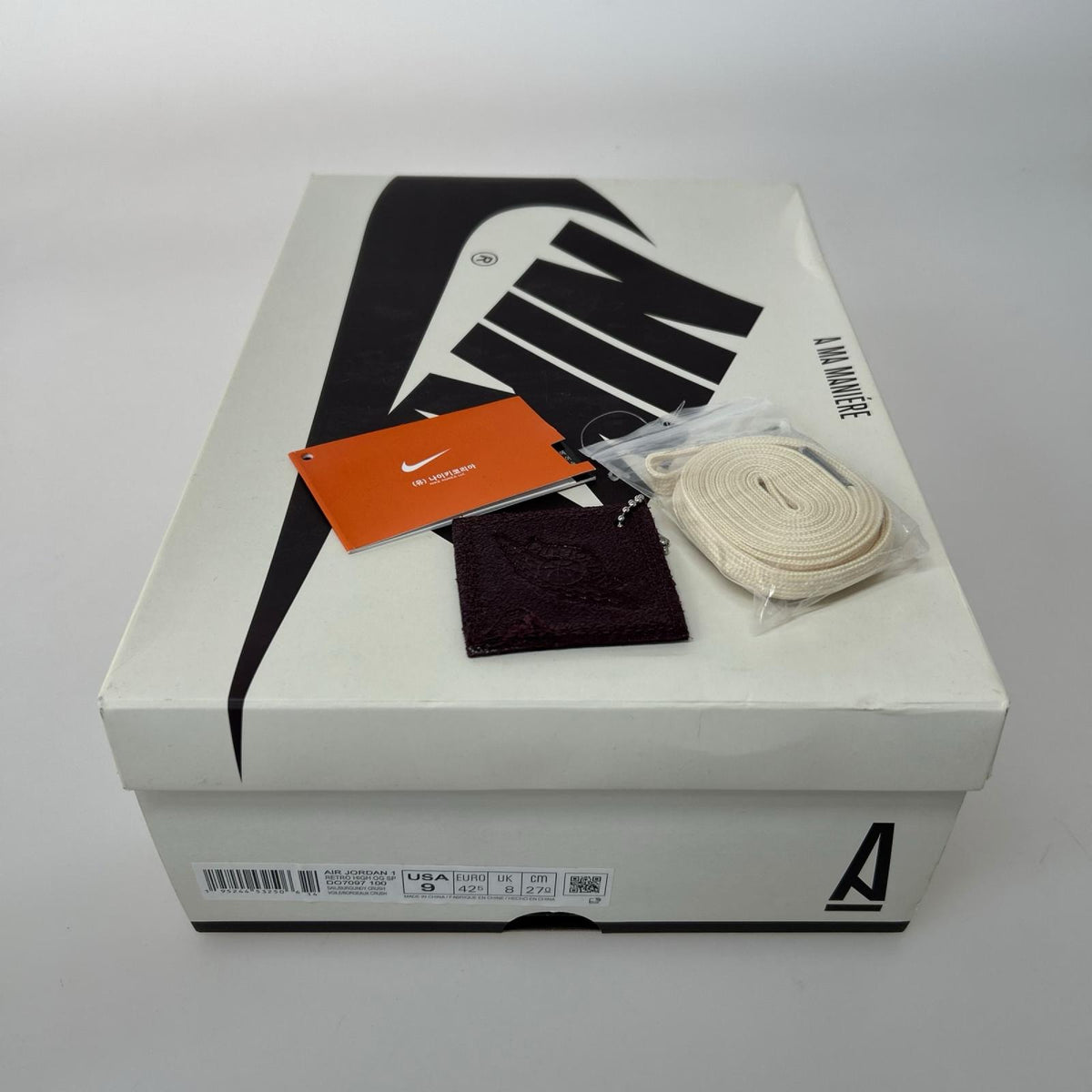 スニーカー A MA MANIERE AIR JORDAN 1 RETRO HIGH 27cm (US9 UK8 1/2 EU44)