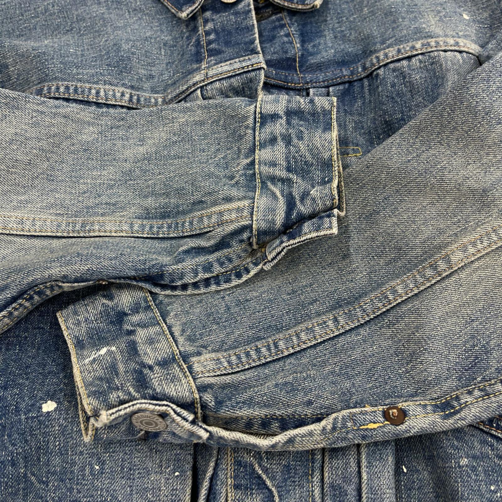 デニムジャケット 1st TYPE ペイント加工（M） M ネイビー