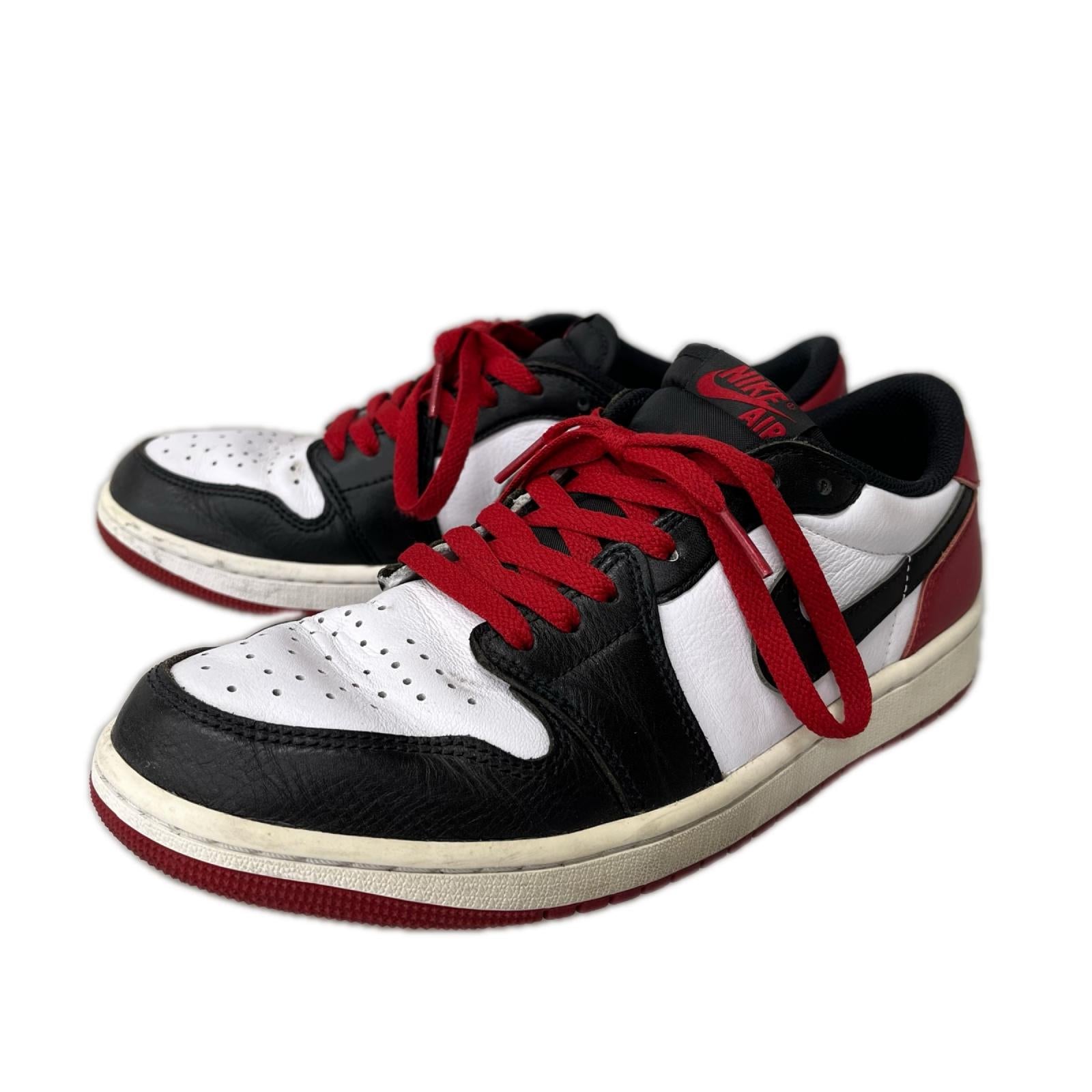 スニーカー AIR JORDAN 1 LOW 赤 (27.0) 27cm (US9 UK8 1/2 EU44)