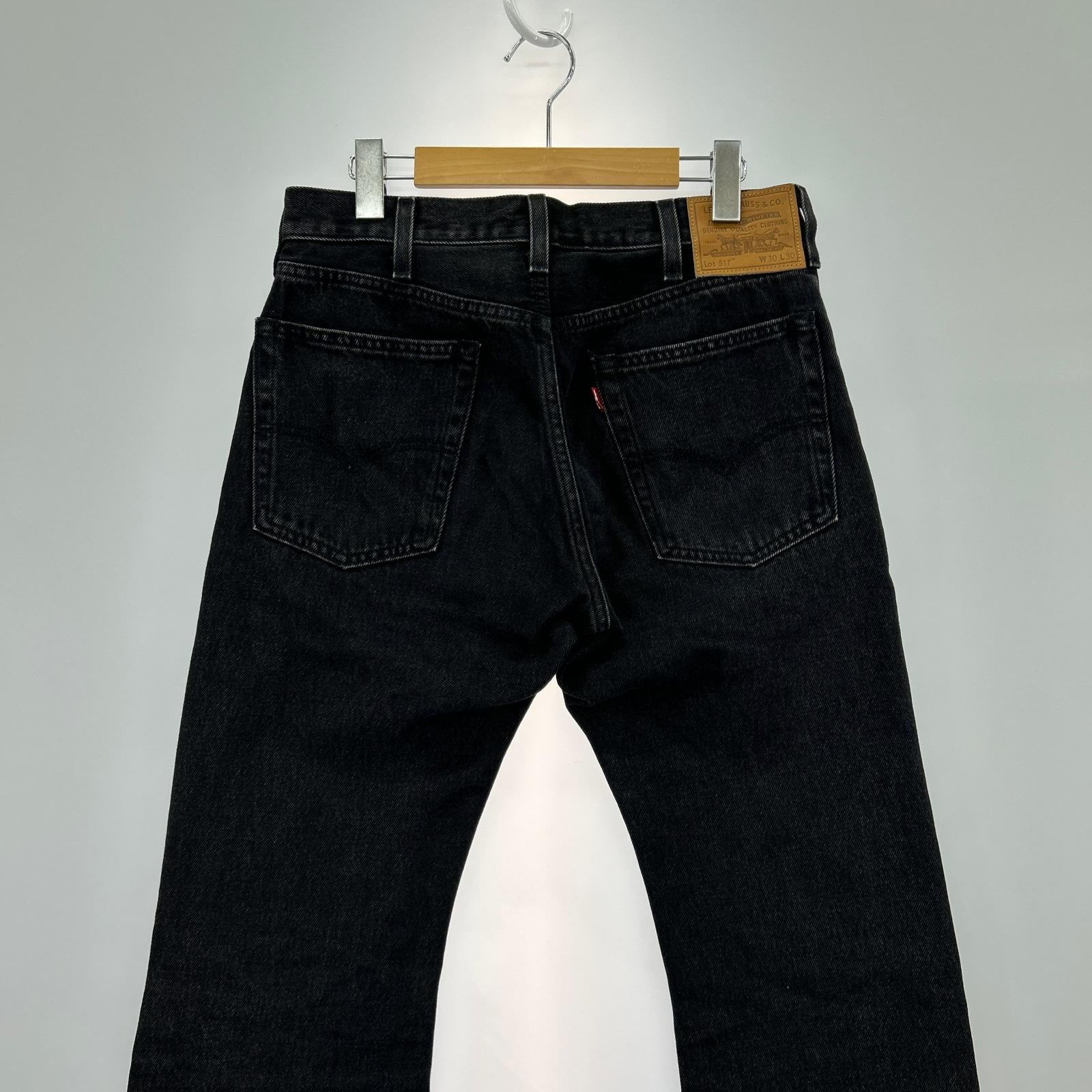 デニムパンツ PREMIUM 517 ﾌﾞｰﾂｶｯﾄ BLK W30 30 ブラック