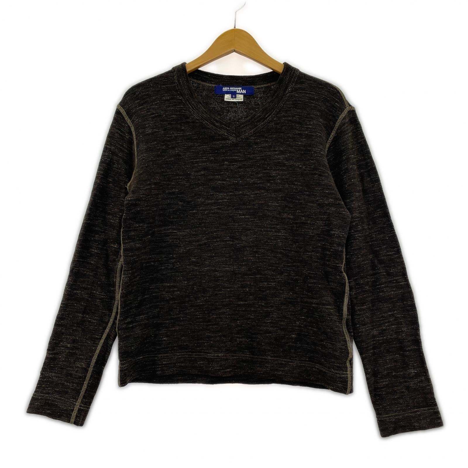 ニット 12AW Vﾈｯｸﾆｯﾄ 茶（S） S ブラウン