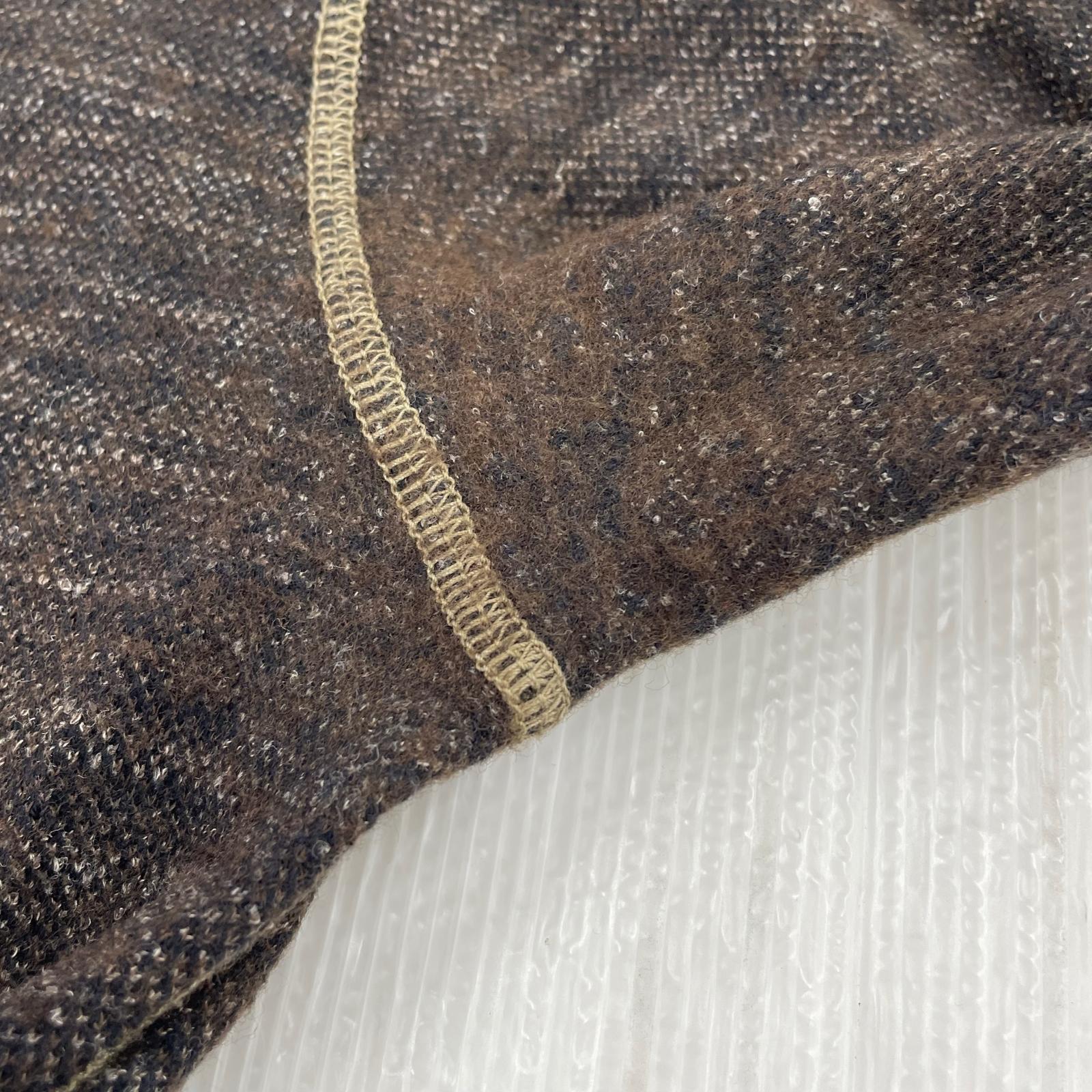 ニット 12AW Vﾈｯｸﾆｯﾄ 茶（S） S ブラウン