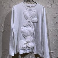 長袖Ｔシャツ 24AW 花柄刺繍長袖Ｔシャツ M