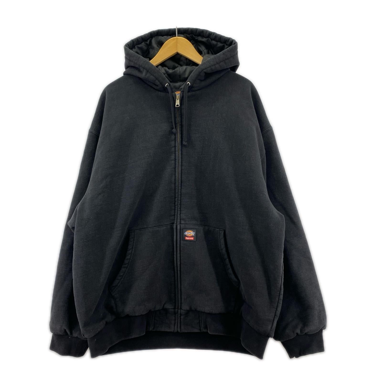 パーカー Dickies Quilted Lined Zip Up XL 黒 ブラック