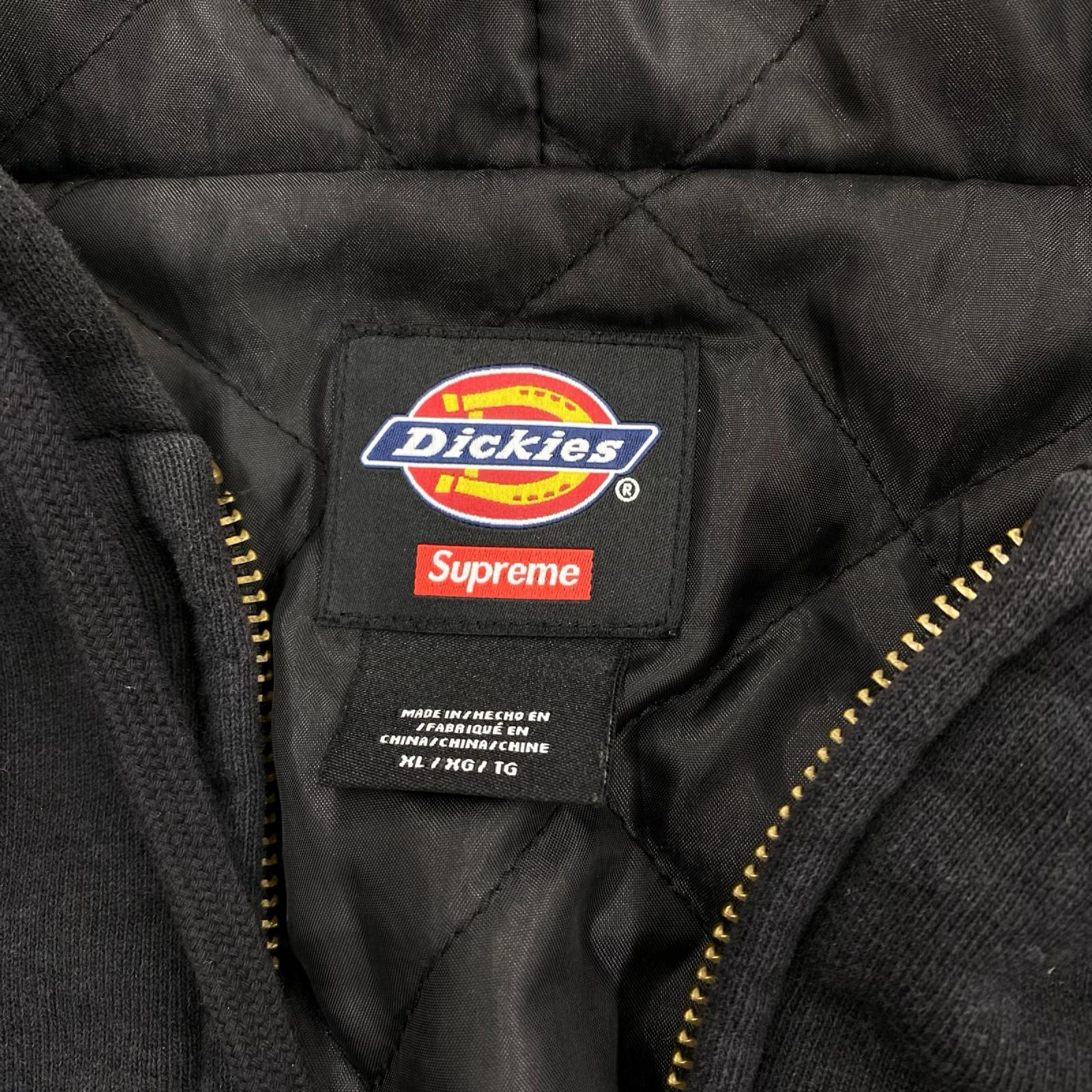 パーカー Dickies Quilted Lined Zip Up XL 黒 ブラック