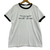 半袖Ｔシャツ 80s Hanes Silver Lake Overhauls (XL) ホワイト