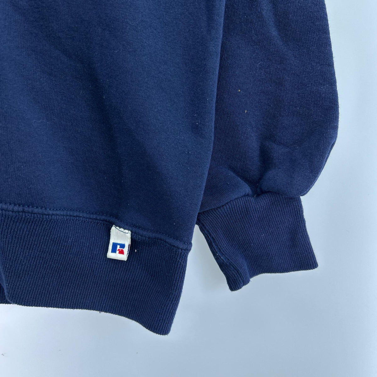 スウェット 90s RUSSEL USA製 タートルネック 青 XL ネイビー