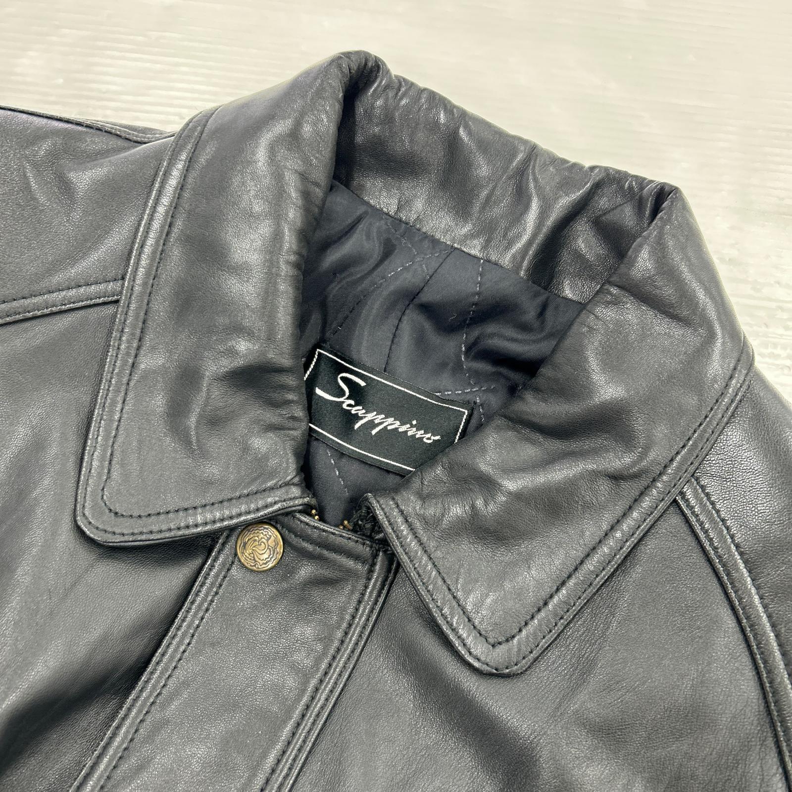 レザージャケット SCAPPINO 羊皮 52 ブラック