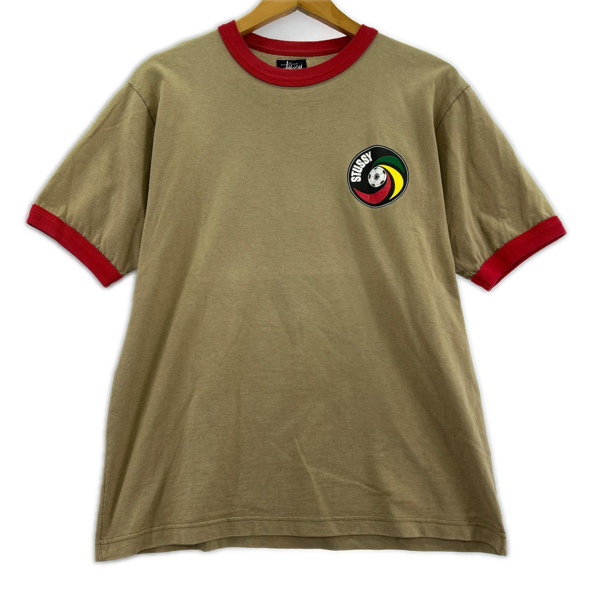 半袖Ｔシャツ 90s ラスタ リンガーT BEG (S) S ブラウン