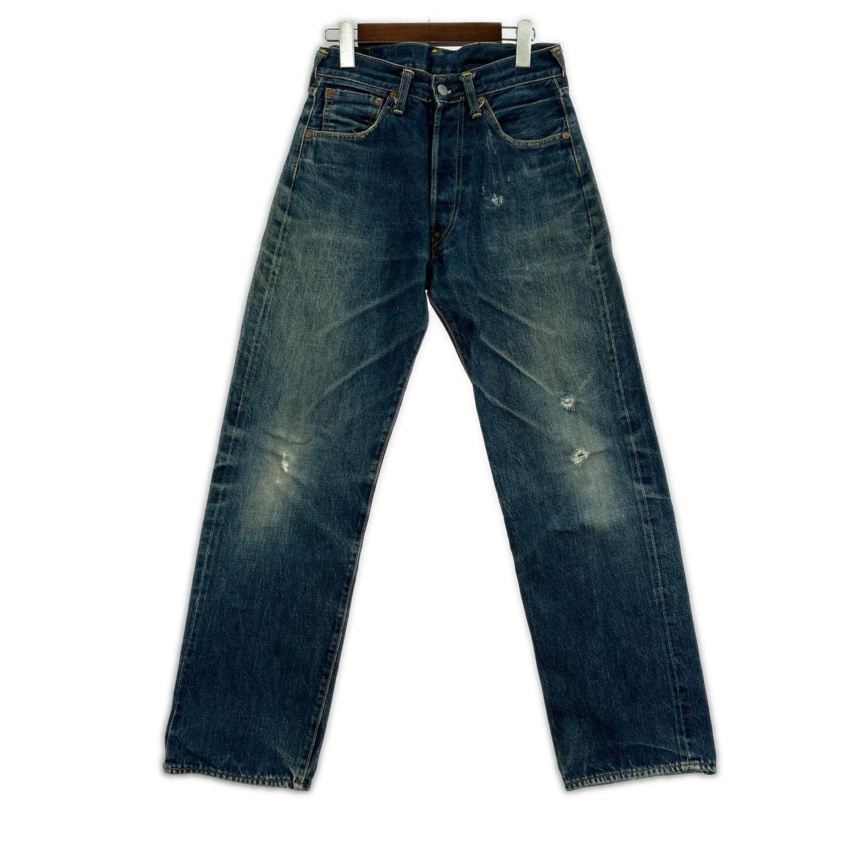 デニムパンツ 90s NO.2 2504XX 鯉釣りパッチ シンチバック W28 28 ブルー