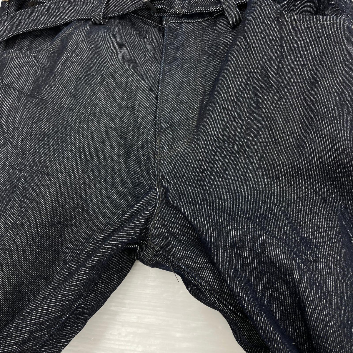 デニムパンツ ×EDIFICE TWISTED BELTED DENIM PANT 28 ブラック