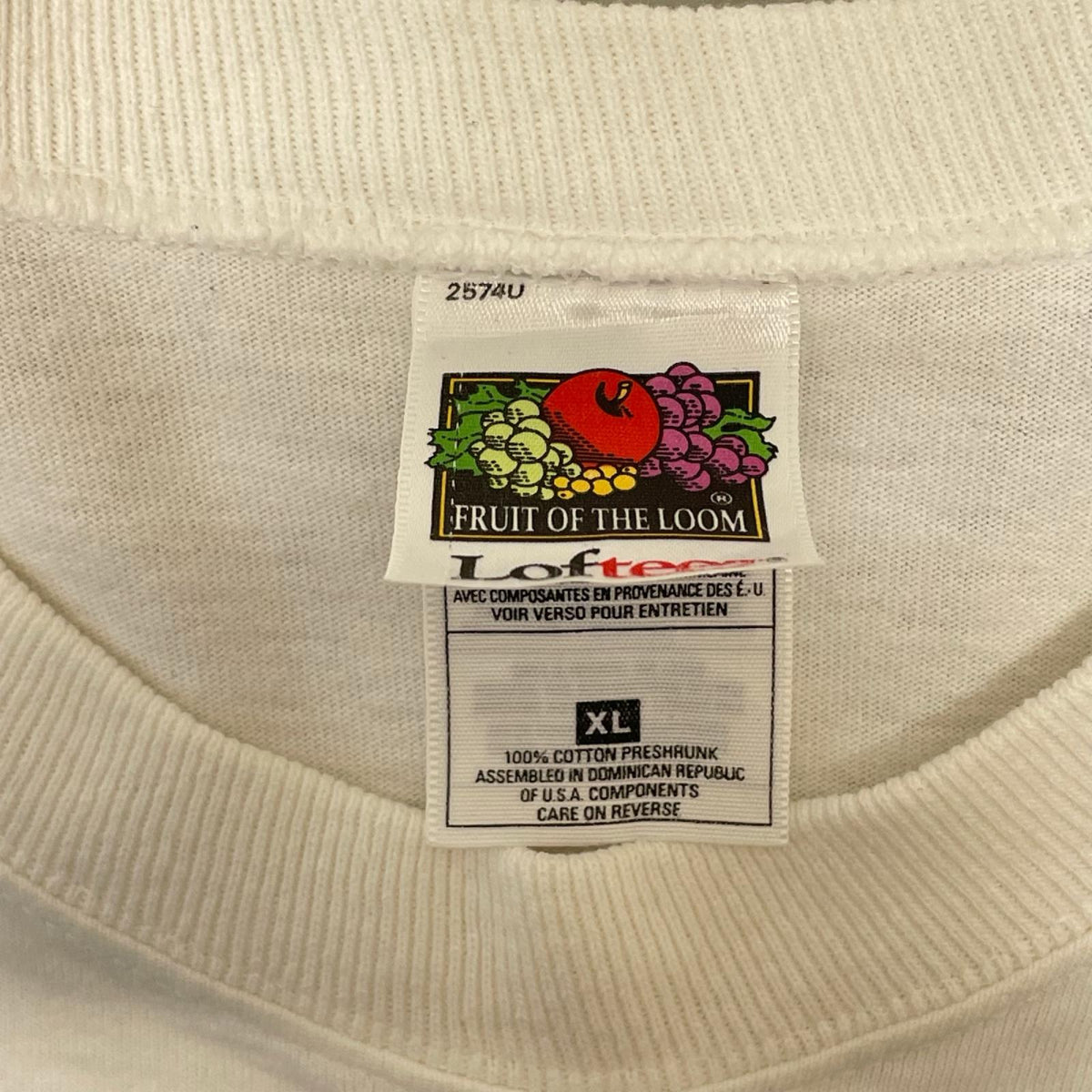 半袖Ｔシャツ 90s TACO BELL チワワ　プリントTシャツ 1998年 ﾌﾙｰﾂ2枚ﾀｸﾞ LL ホワイト
