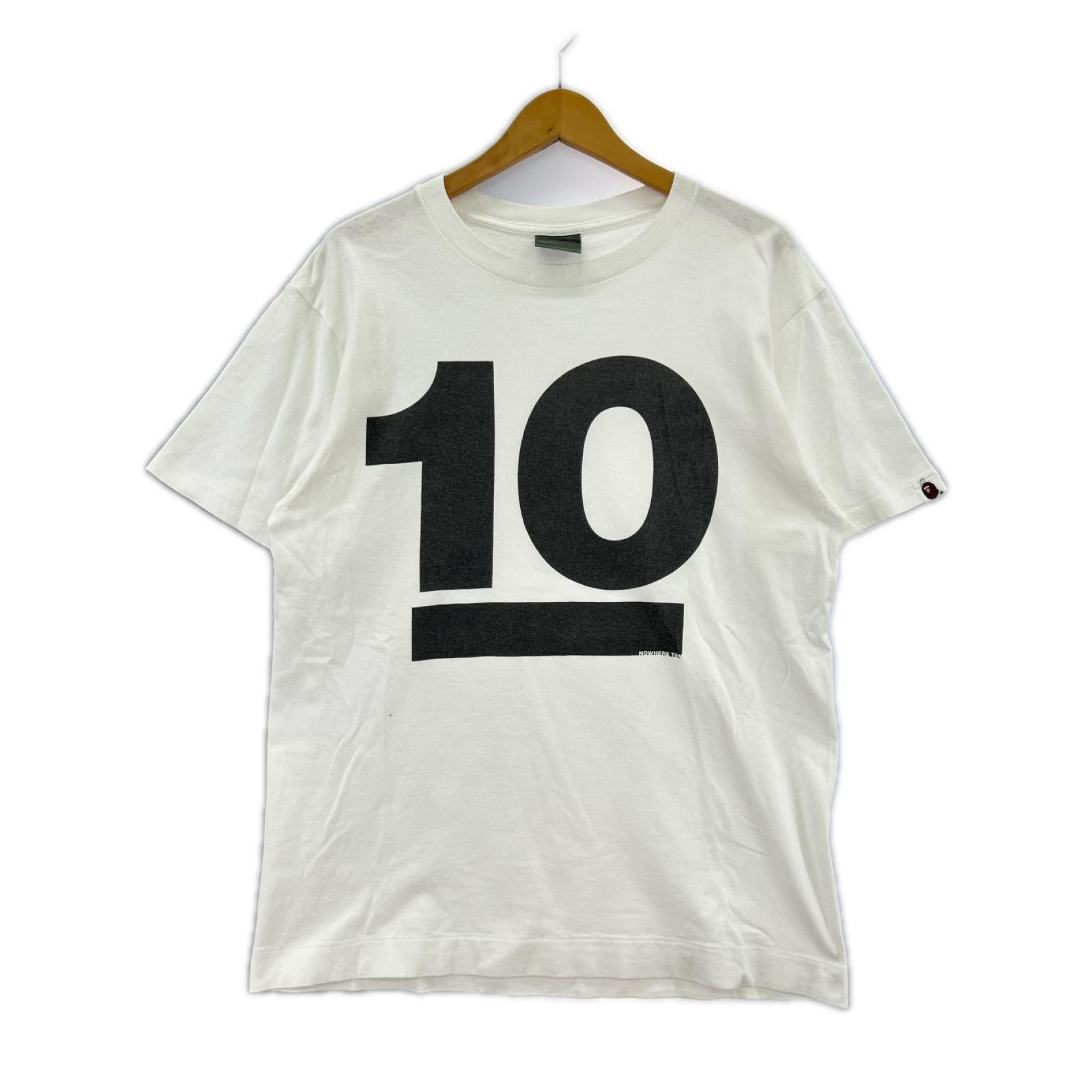 半袖Ｔシャツ A BATHING APE オールド 10 ナンバリングプリントTee M 白 M ホワイト