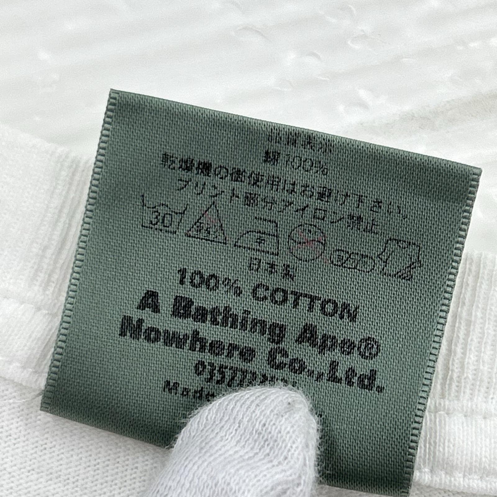 半袖Ｔシャツ A BATHING APE オールド 10 ナンバリングプリントTee M 白 M ホワイト