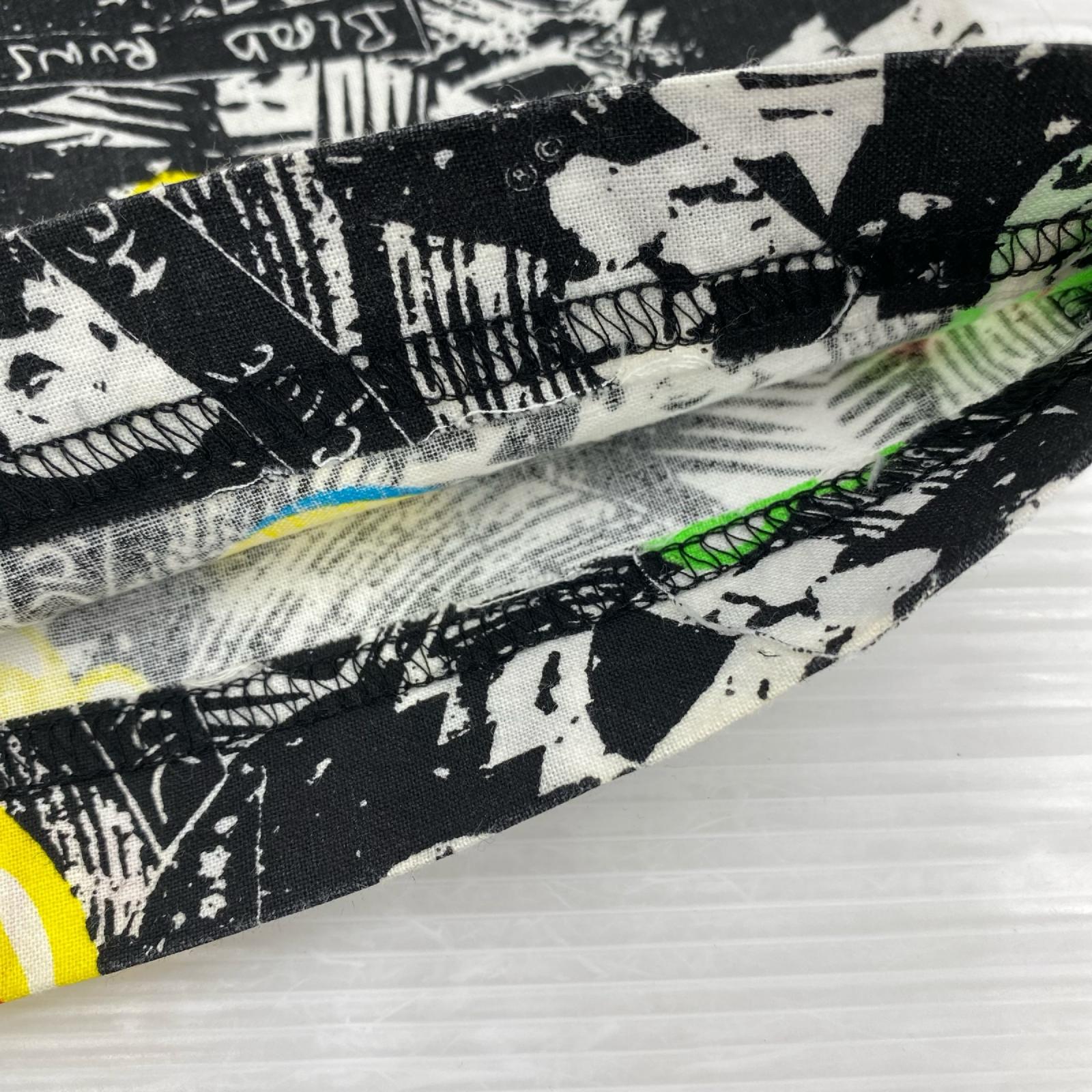 ショートパンツ ROLLING STONES イージーショーツ M 総柄 M ブラック
