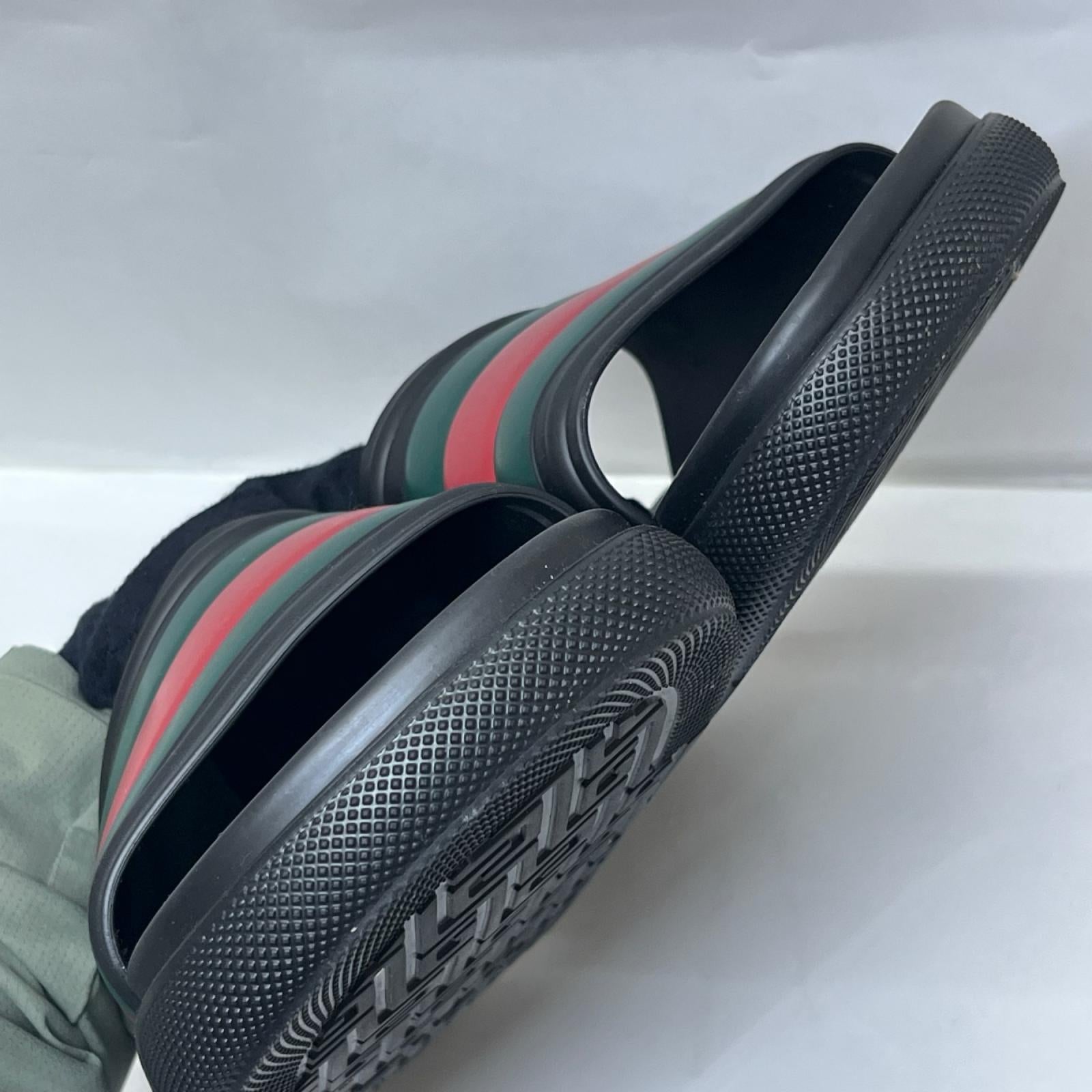 GUCCI シェリーライン スライドサンダル　ブラック