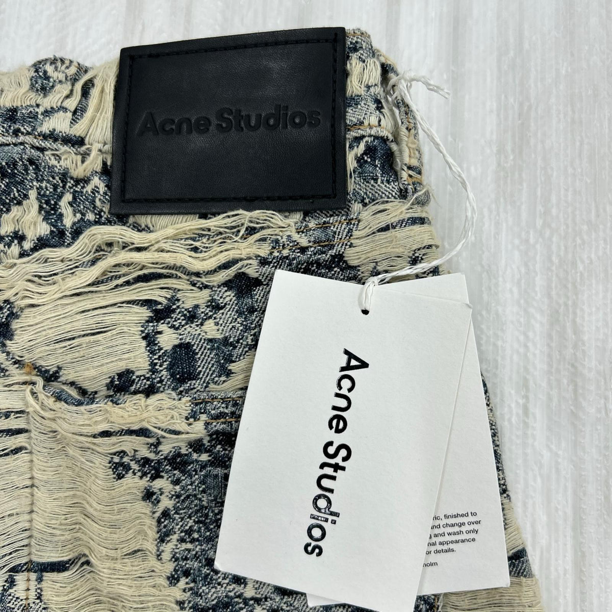 デニムパンツ 1981 u denim distressed monogram 青 XS