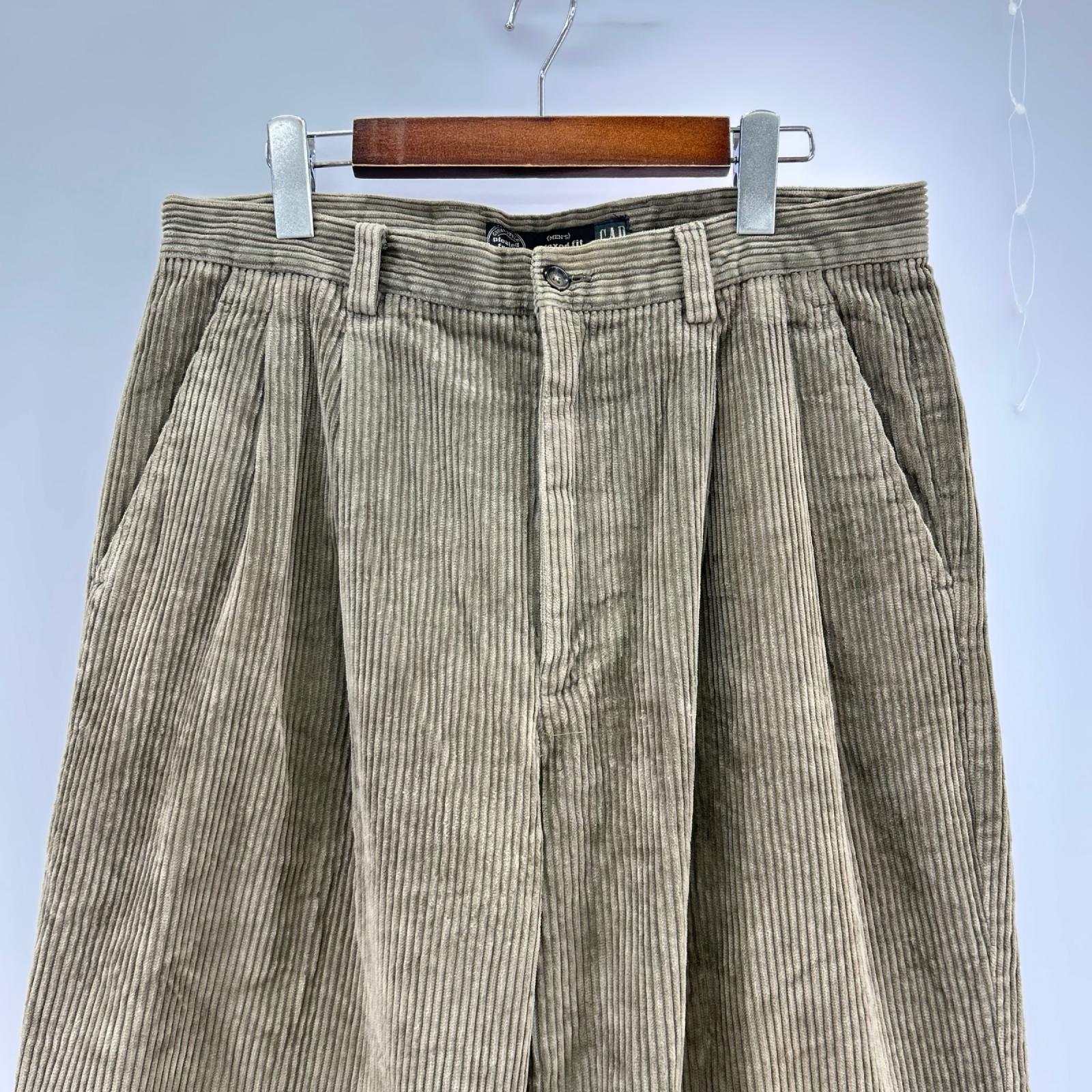 パンツ OLD GAP relaxed fit コーデュロイパンツ 茶 32 ブラウン