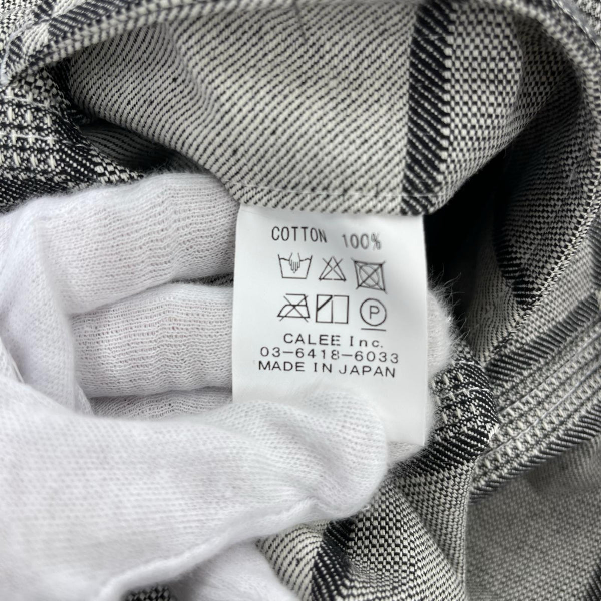 長袖シャツ BLOCK CHECK OVERSIZE SHIRT JACKET グレー M M グレー