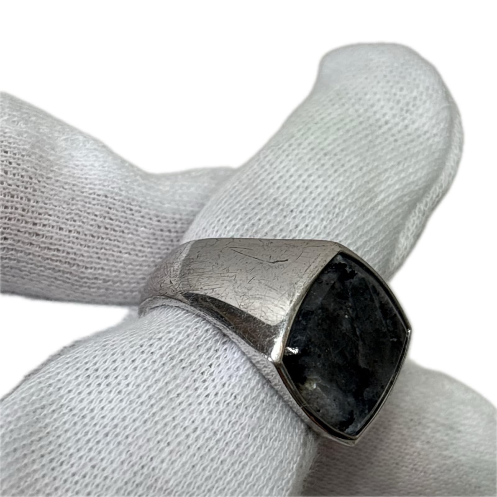 リング・指輪 KAY RING LARVIKITE シルバー