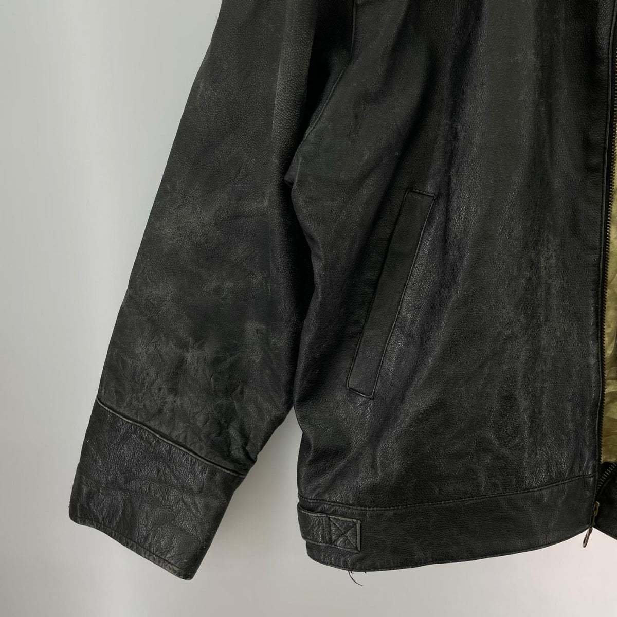 レザージャケット 90s JAMES DEAN製品 牛革 黒 ブラック