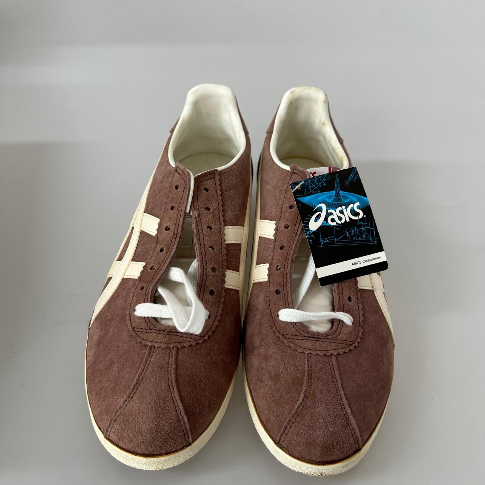 スニーカー 80s頃 asics Tiger ｽｴｰﾄﾞ 27cm (US9 UK8 1/2 EU44) ブラウン