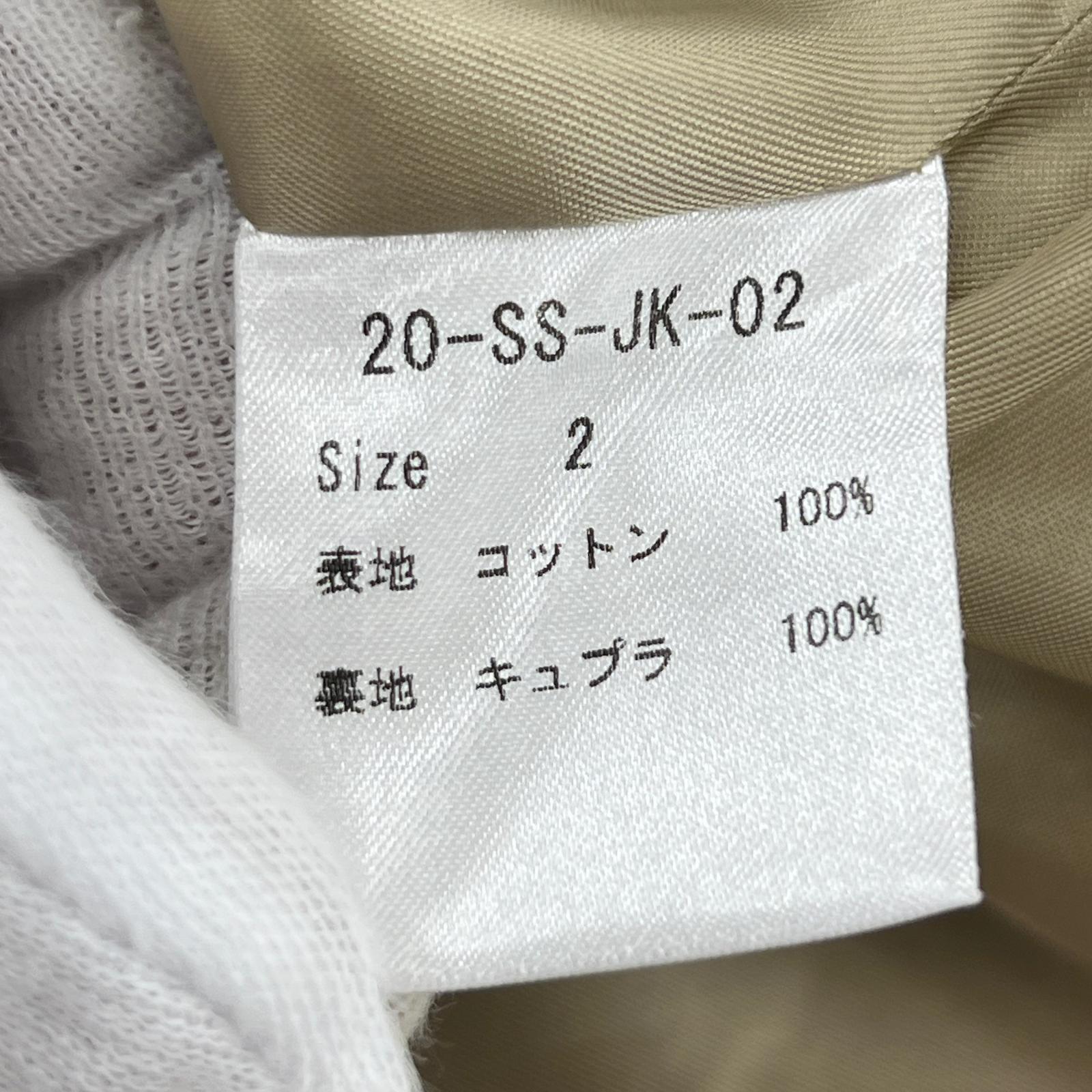 長袖シャツ no. 20SS NO SLEEVE JACKET ベージュ (2) 2 ベージュ