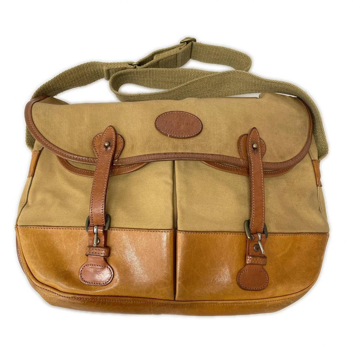 ショルダーバッグ BILLINGHAM メッセンジャーバッグ レザー ベージュ