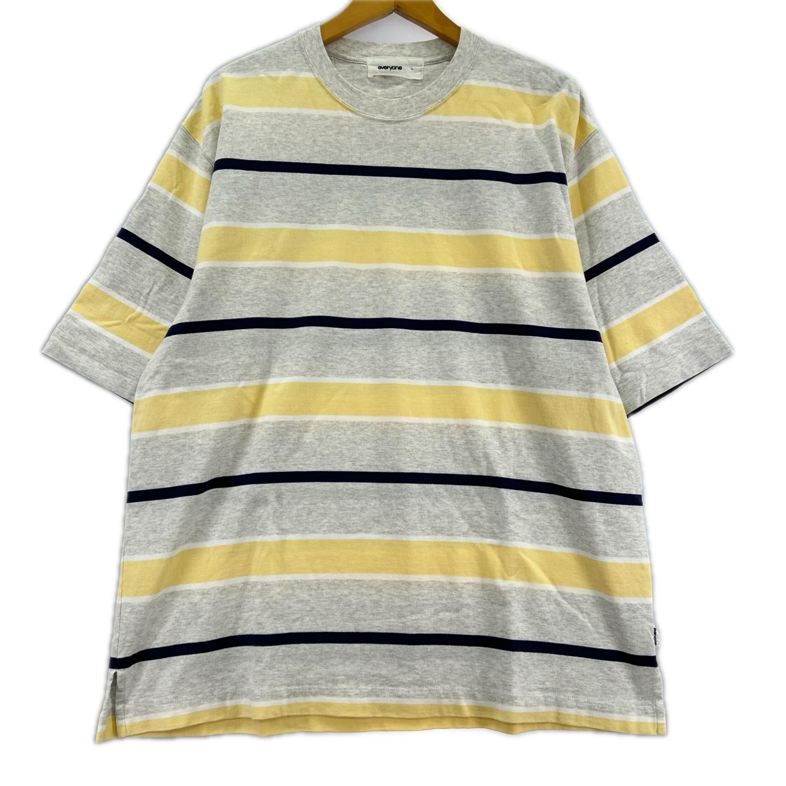 半袖Ｔシャツ everyone Multi border short sleeve tee L L