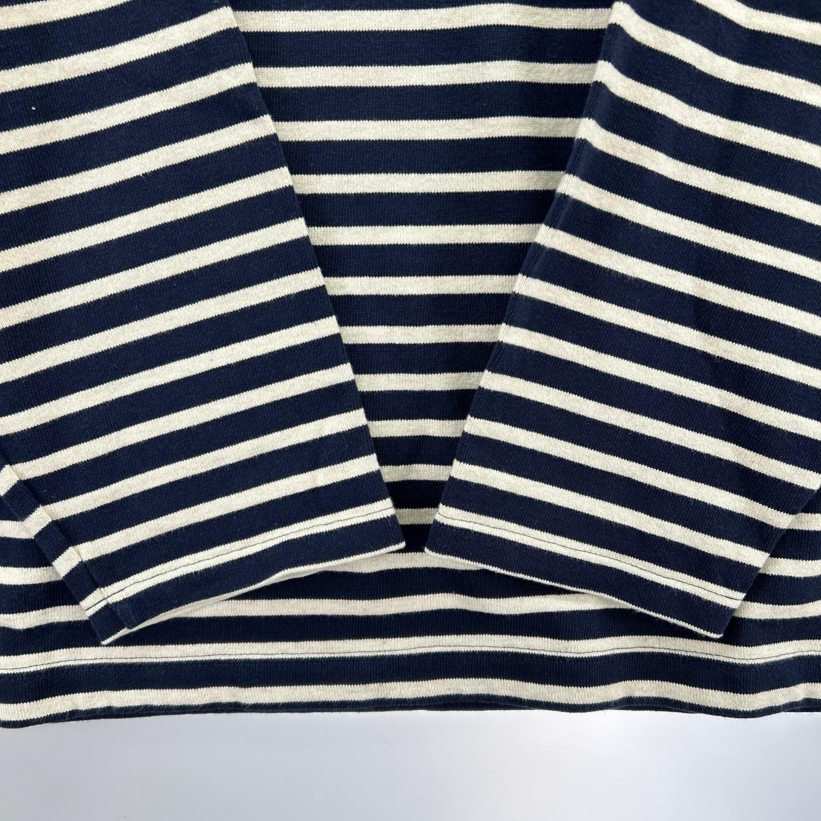 長袖Ｔシャツ ボーダー　バスクシャツ　ネイビー 5