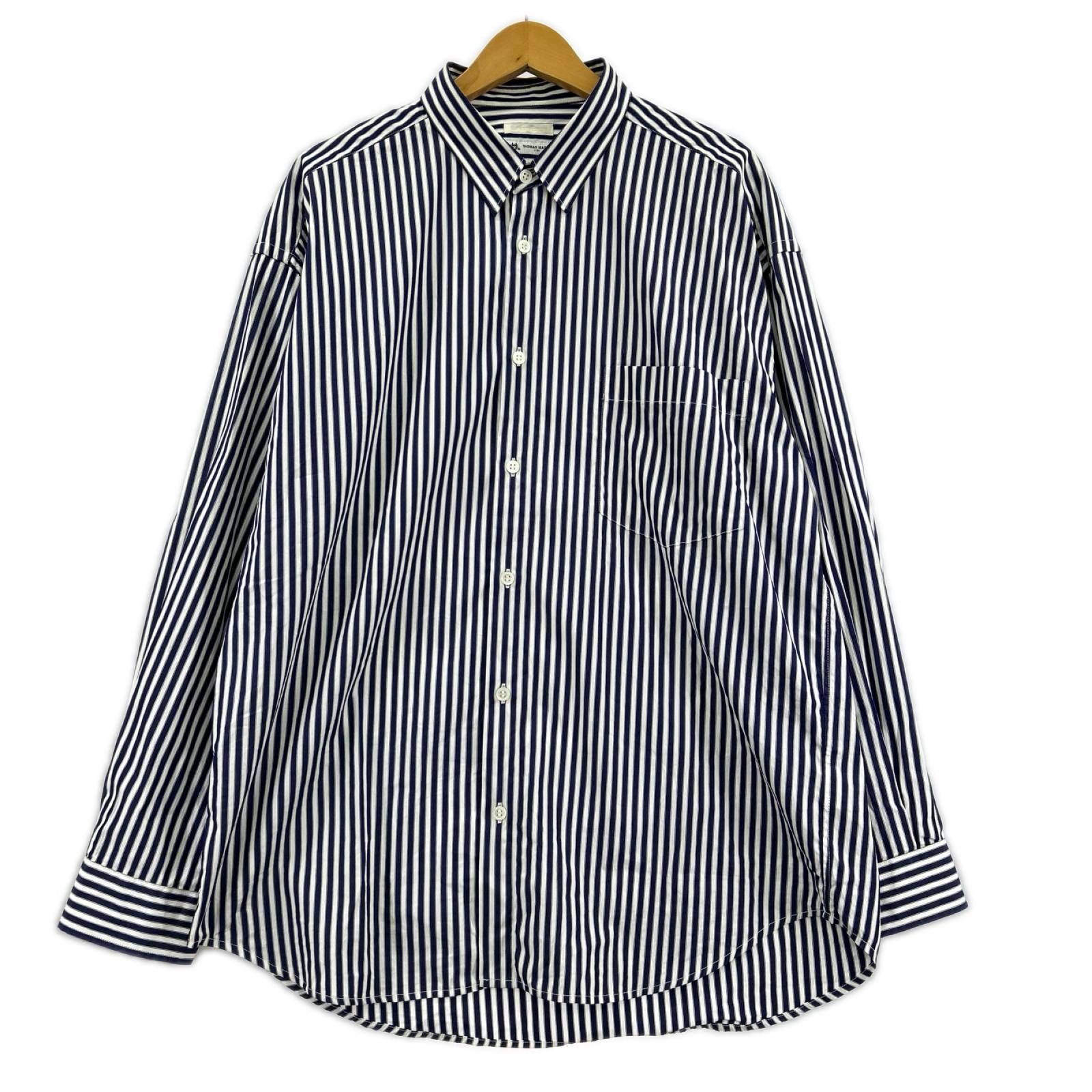 長袖シャツ 別注THOMAS MASON ストライプ柄シャツ　M M