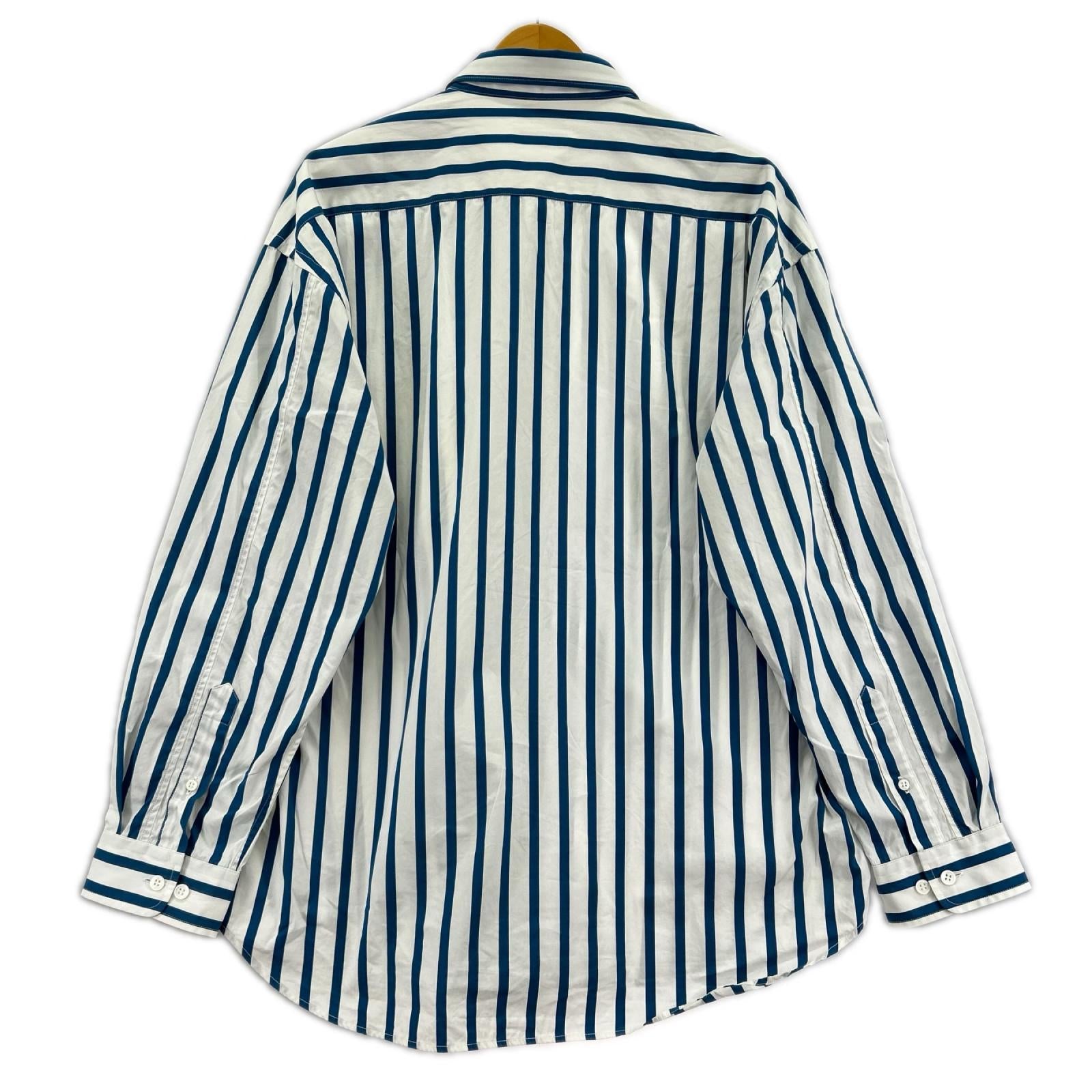 長袖シャツ 別注THOMAS MASON ストライプ柄シャツ　M M