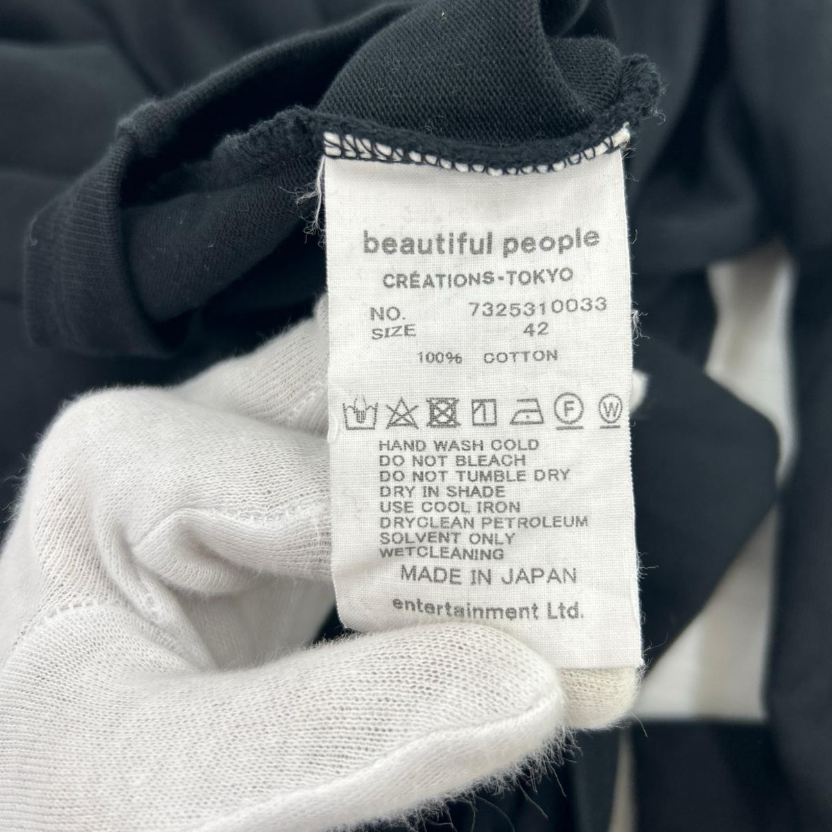 長袖Ｔシャツ 胸ﾎﾟｹ ﾌﾞﾗｯｸ 42 42 ブラック