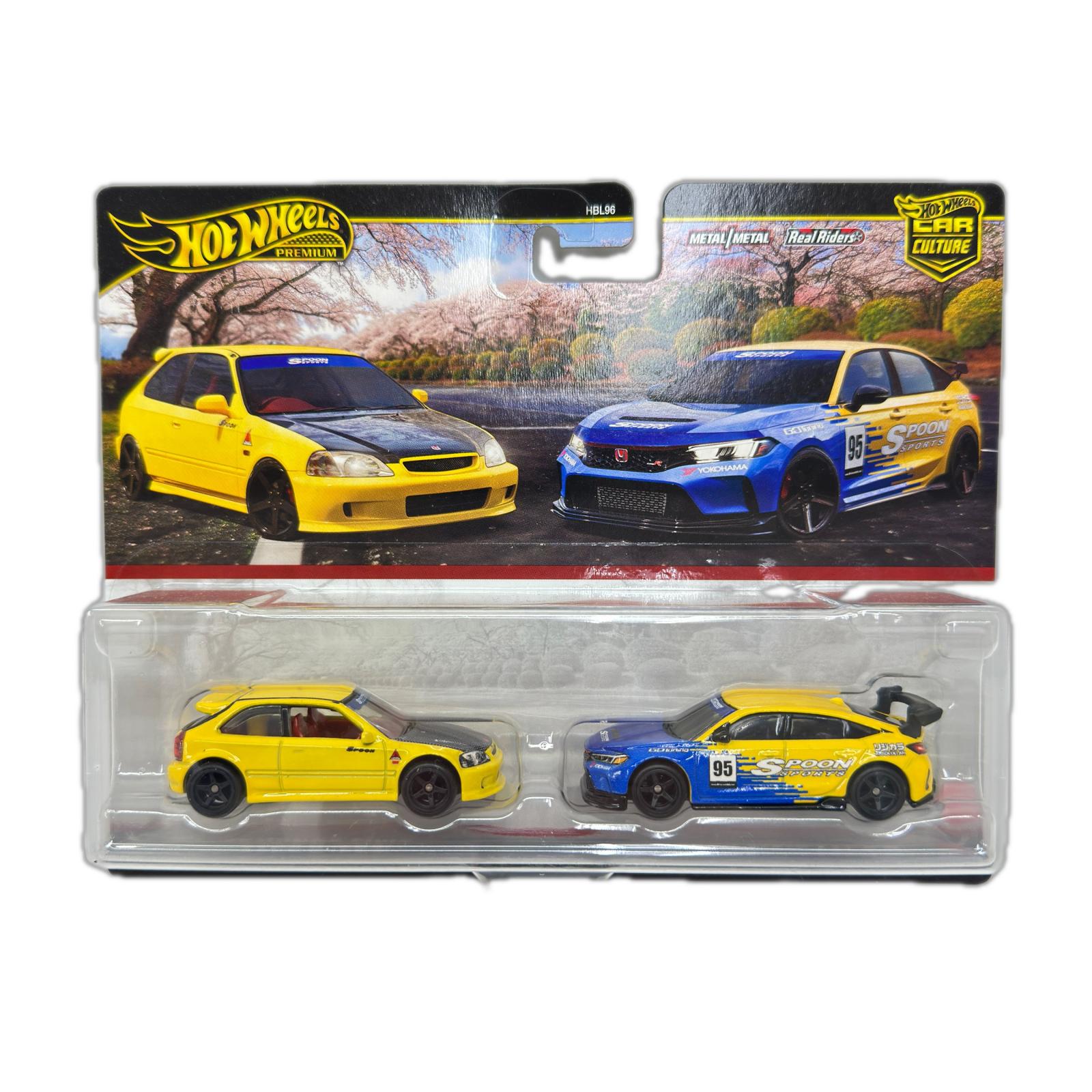ホットウィール プレミアム 2パック 99 ホンダ シビック タイプR ミニカーその他