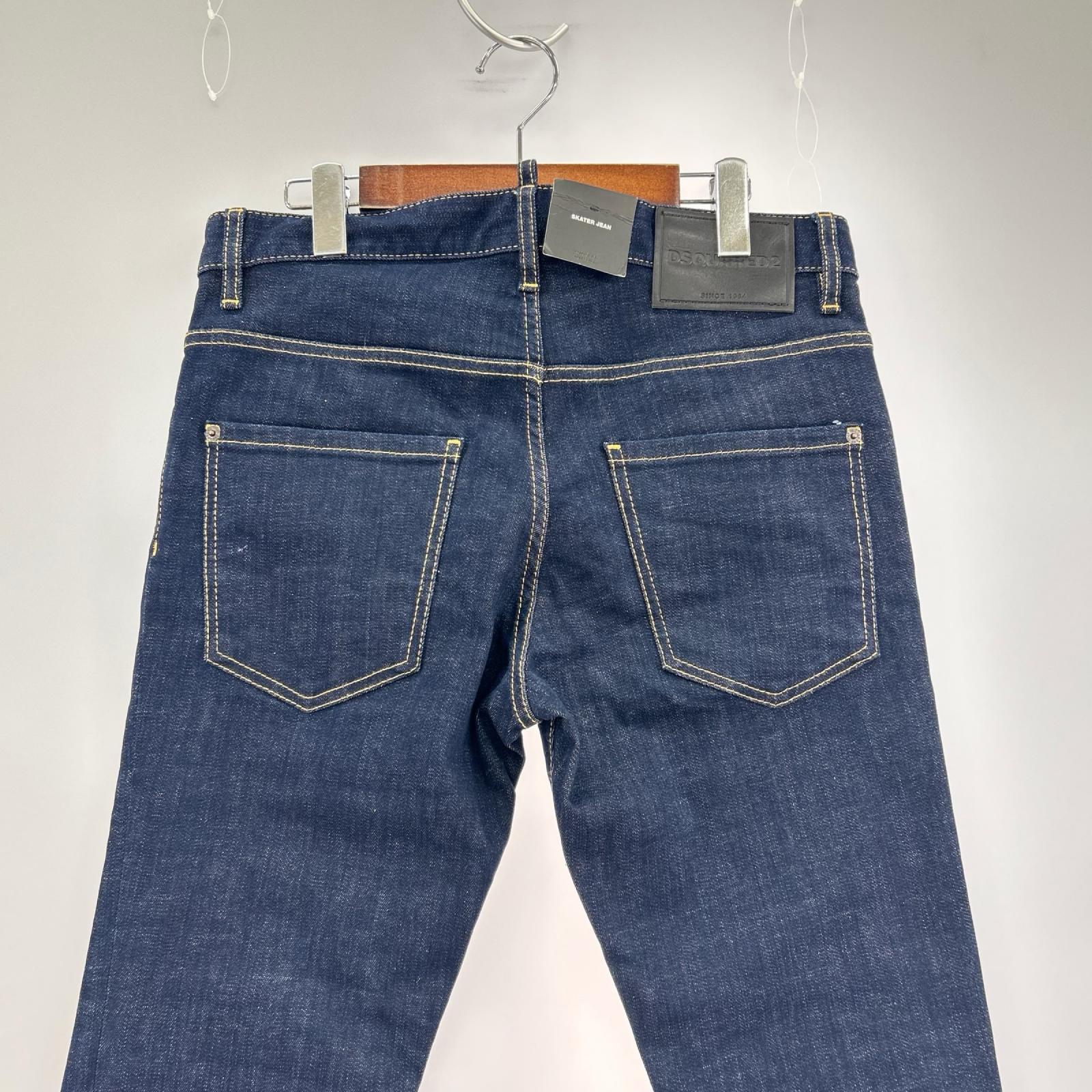 デニムパンツ DSQUARED2 SKATER JEANS ｲﾝﾃﾞｨｺﾞ 46 ブルー