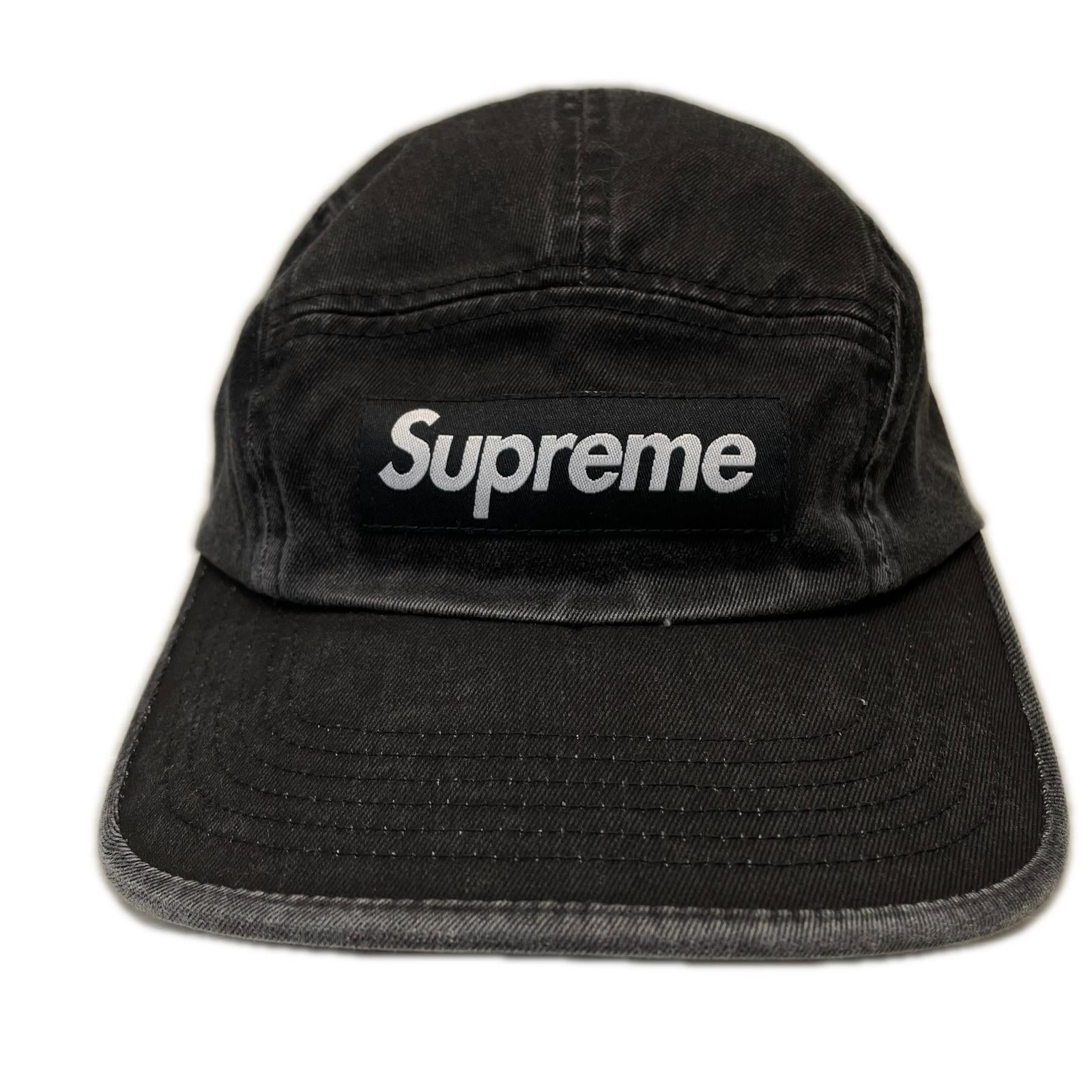 キャップ supreme 25SS ウォッシュド チノ ツイル キャンプキャップ ブラック