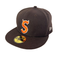 キャップ NEW ERA DEVILS Sロゴ CAP ブラウン