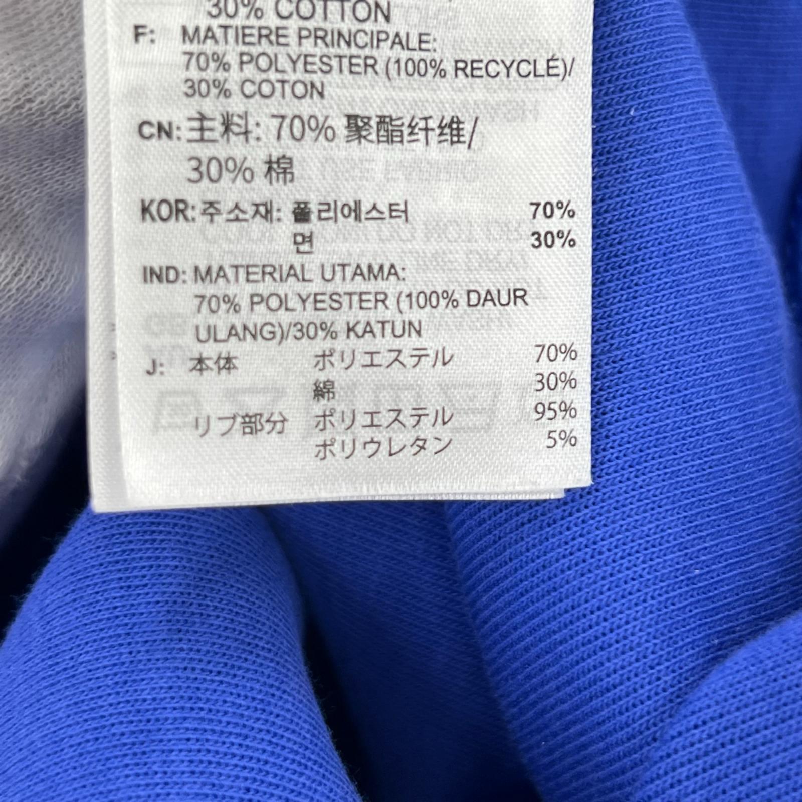 長袖Ｔシャツ ファネルネック トラックジャージ 青 XL ブルー