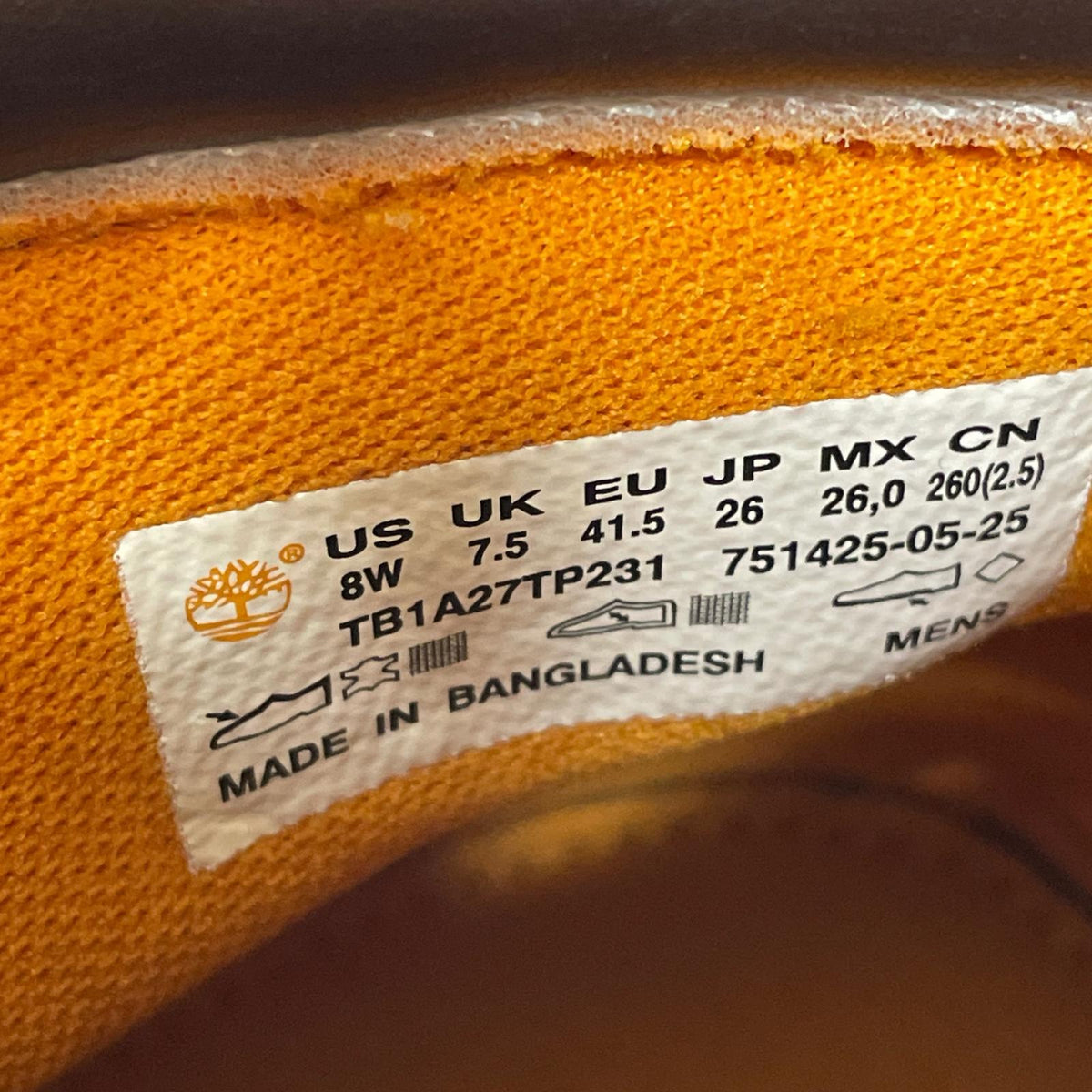 シューズ Timberland 6 inch Water Resistant Boots 26cm (US8 UK7 1/2 EU42) ブラウン