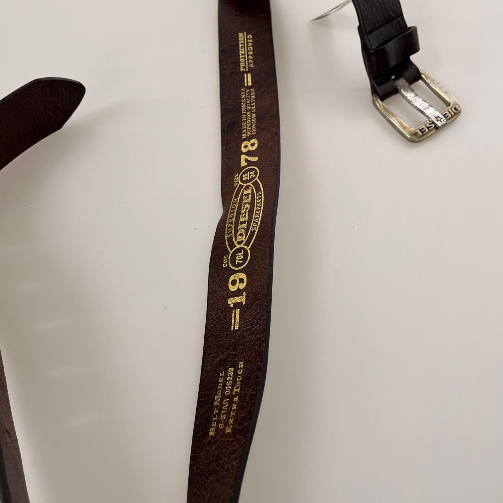 その他アクセサリー レザーベルト ブラウン