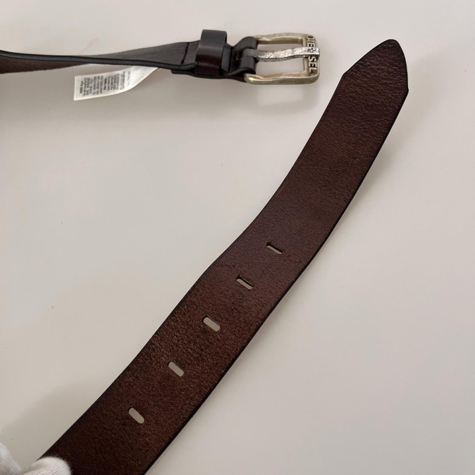 その他アクセサリー レザーベルト ブラウン