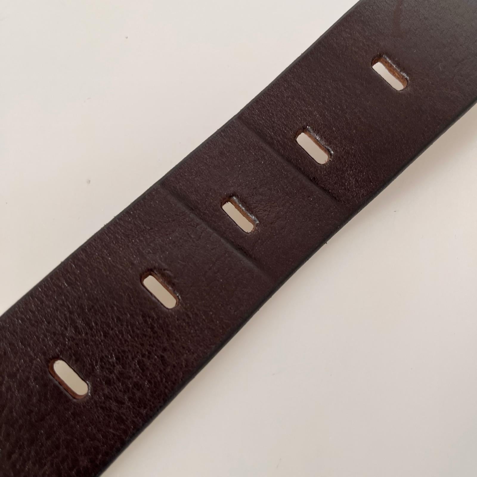 その他アクセサリー レザーベルト ブラウン