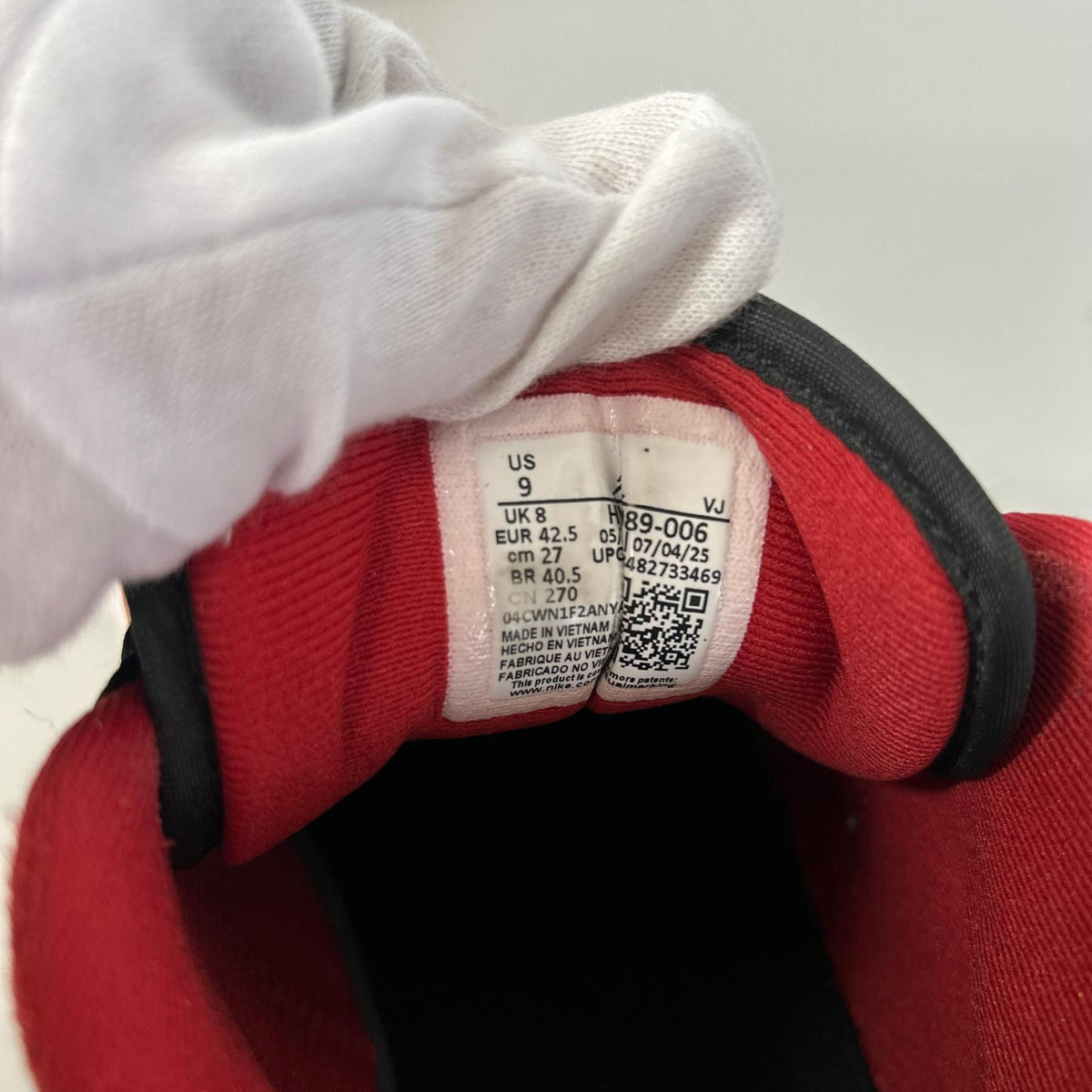 スニーカー Air Jordan 1 Low SE 27.0cm ブラック/レッド