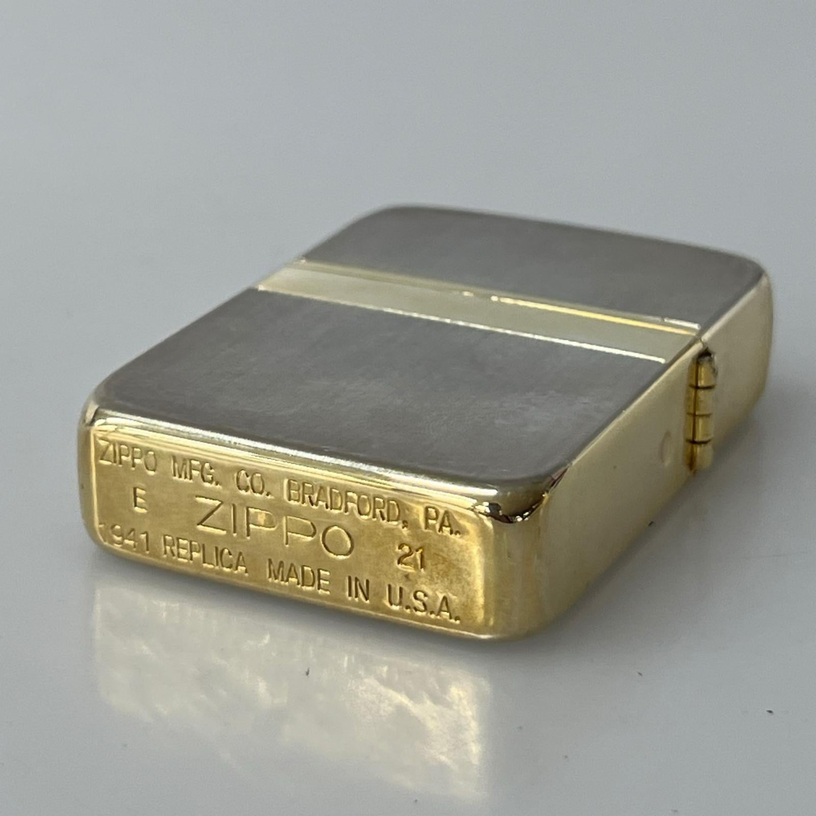 ライター 21年製 ZIPPO ｴﾚｶﾞﾝﾄﾗｲﾝ 1941 REPLICA