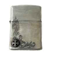 ライター ZIPPO 24年製 ｱﾗﾍﾞｽｸ ｸﾛｽﾒﾀﾙ STERLING USA製
