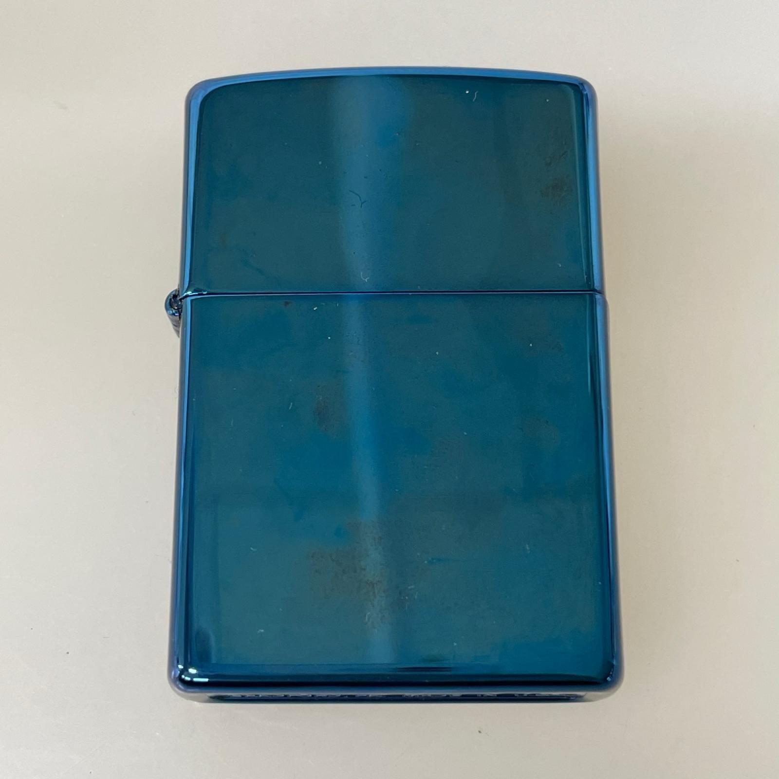 ライター ZIPPO ﾁﾀﾝｺｰﾃｨﾝｸﾞﾌﾞﾙｰ ﾗｲﾀｰ 22年