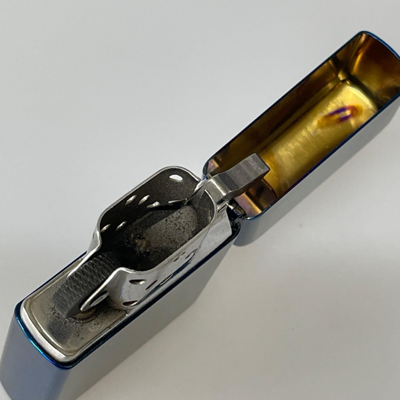 ライター ZIPPO ﾁﾀﾝｺｰﾃｨﾝｸﾞﾌﾞﾙｰ ﾗｲﾀｰ 22年