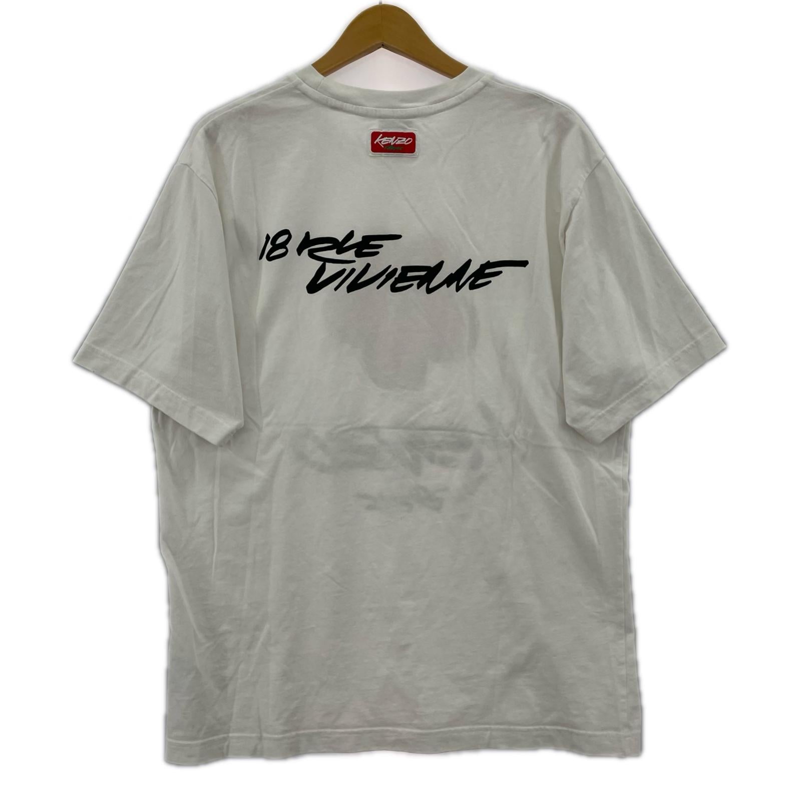 半袖Ｔシャツ KENZO×FUTURA 2000 ﾌﾗﾜｰﾌﾟﾘﾝﾄTee L ﾎﾜｲﾄ L