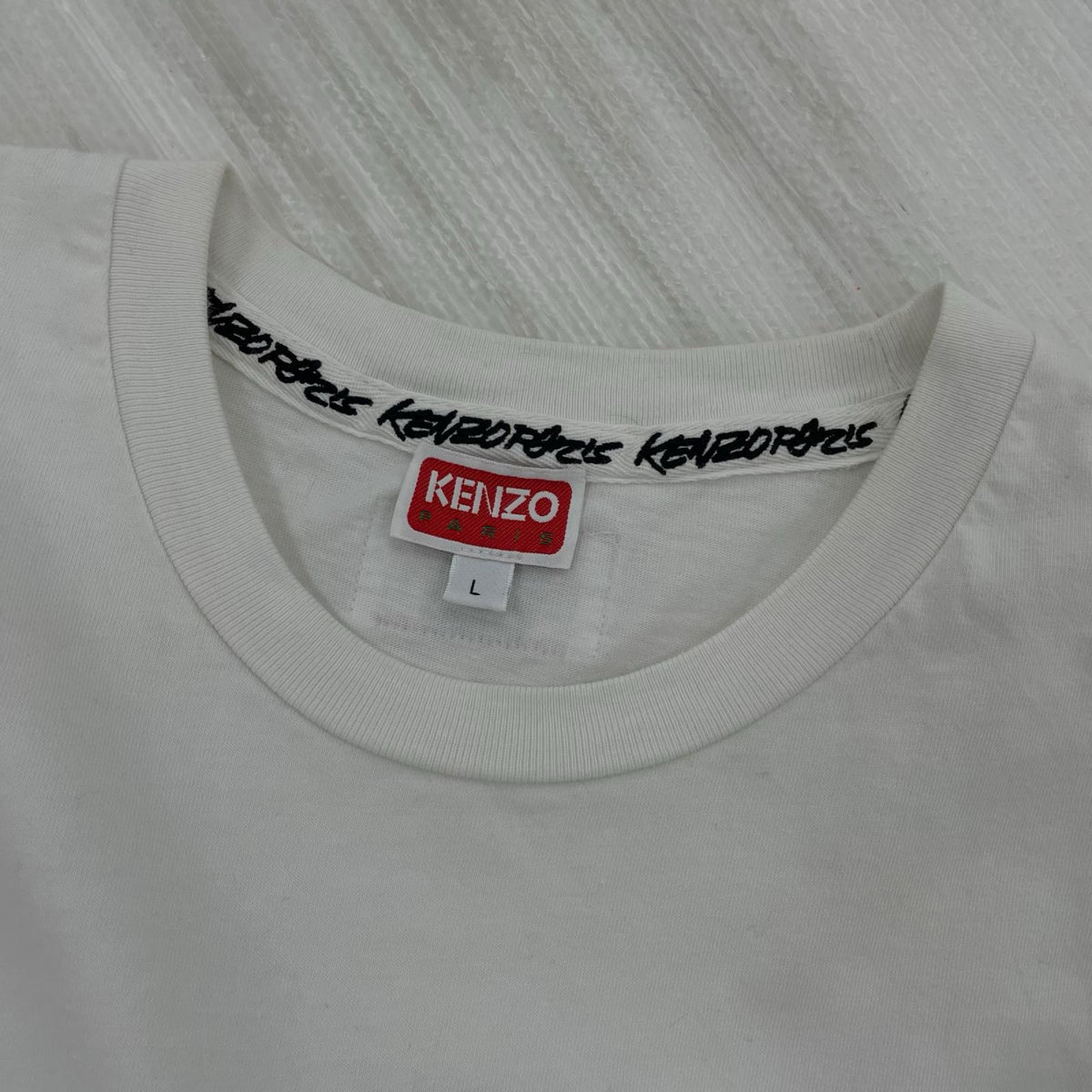 半袖Ｔシャツ KENZO×FUTURA 2000 ﾌﾗﾜｰﾌﾟﾘﾝﾄTee L ﾎﾜｲﾄ L