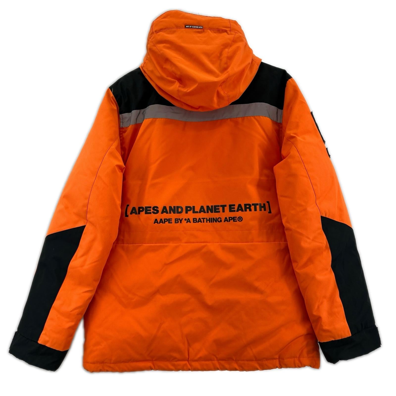 ダウンジャケット AAPE DOWN JAC L オレンジ